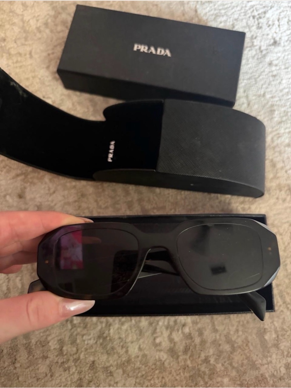Authentic Prada Rectangular Sunglasses